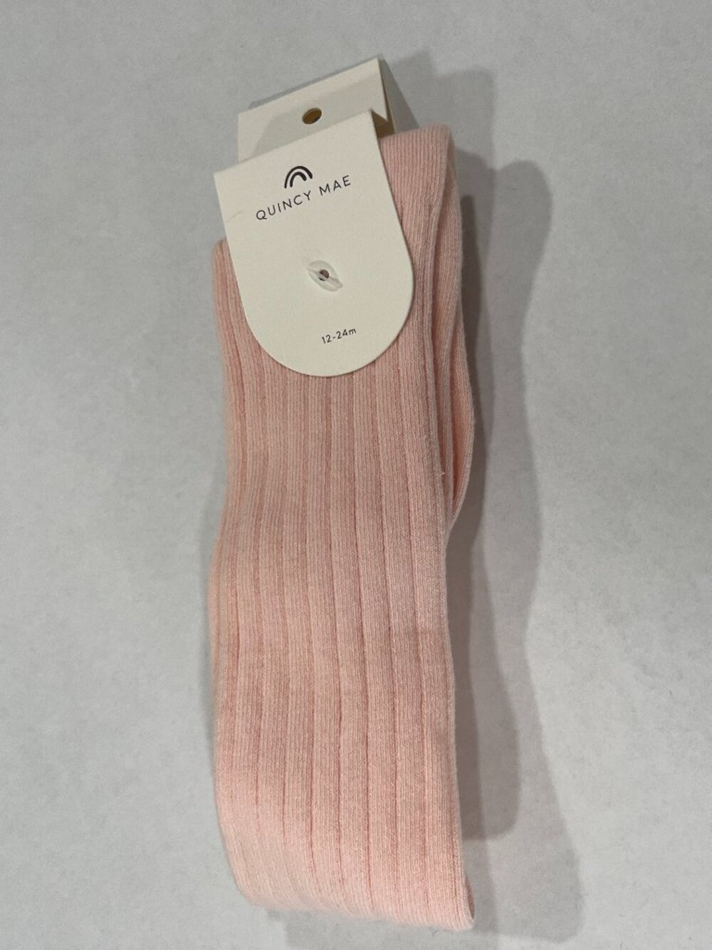 Girl - 0-6M, 12-24M, & 3-5Y - NWT Quincy Mae Tights in Petal